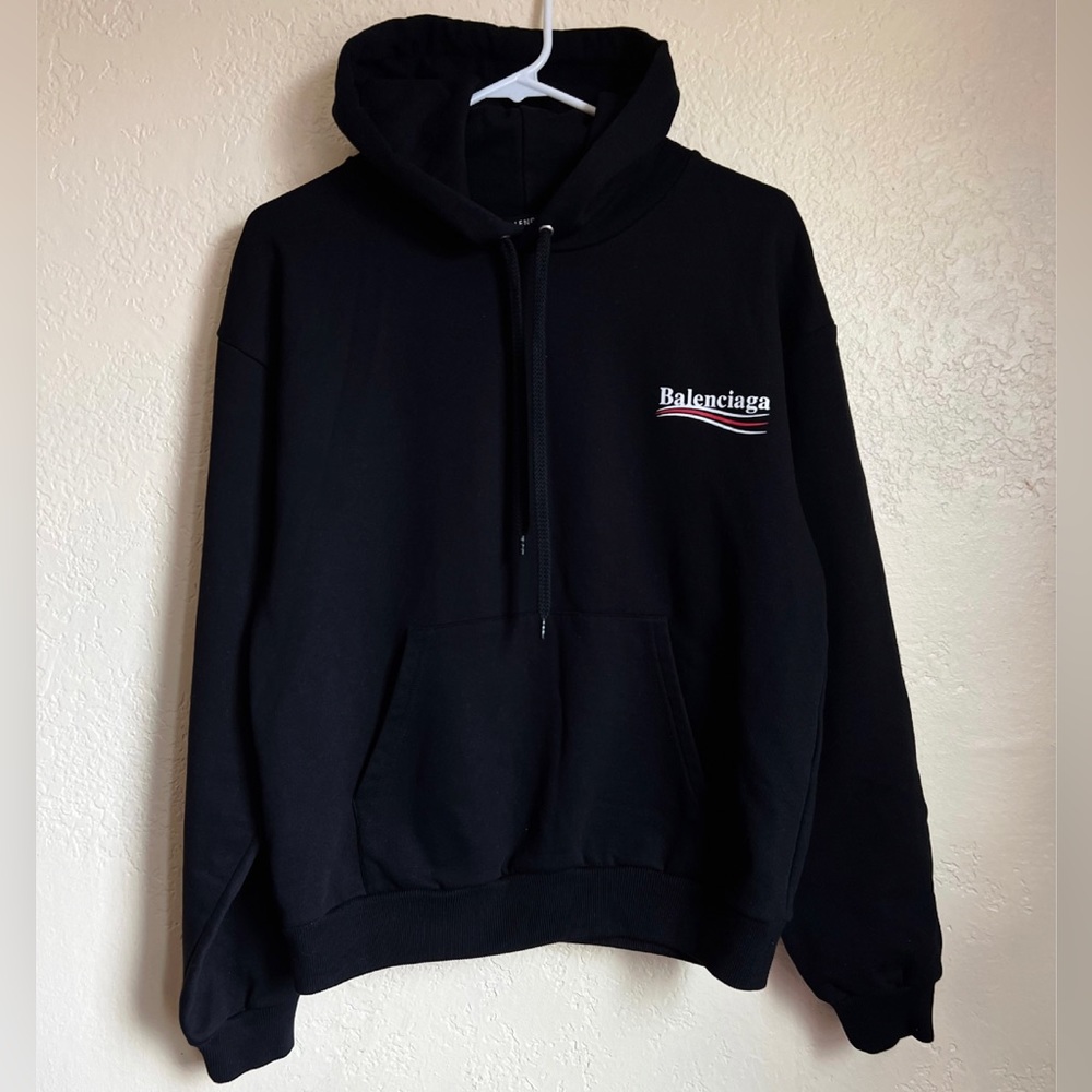 Like new Balenciaga hoodie in black unisex